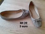 schoenen 38/39, Ophalen, Zo goed als nieuw, Beige, Ballerina's