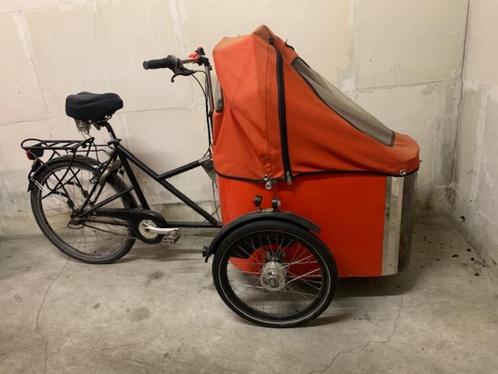 Bakfiets, Fietsen en Brommers, Fietsen | Bakfietsen, Gebruikt, 2 kinderen, Huif, Ophalen