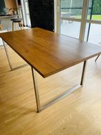 Eikenhouten woonkamertafel en salontafel, 50 tot 100 cm, 150 tot 200 cm, Gebruikt, Rechthoekig