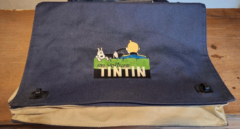 Sac porte document En voiture Tintin, Collections, Personnages de BD, Neuf, Autres types, Tintin, Enlèvement