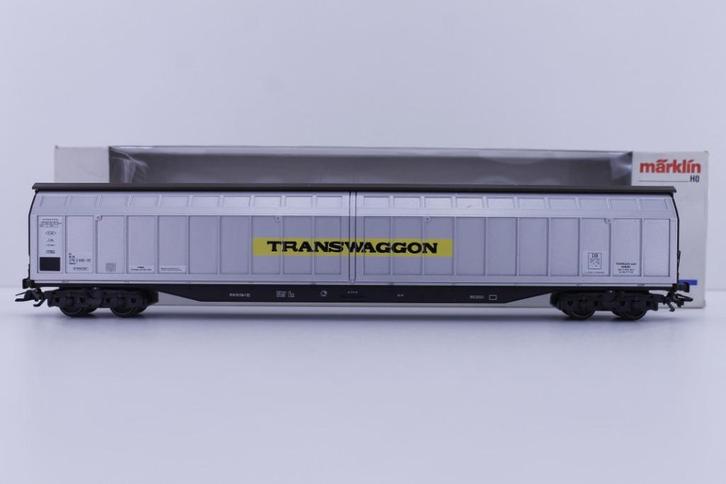 Marklin 48030 H0 Schuifwandwagen Transwaggon DB, Hobby en Vrije tijd, Modeltreinen | H0, Zo goed als nieuw, Wagon, Wisselstroom