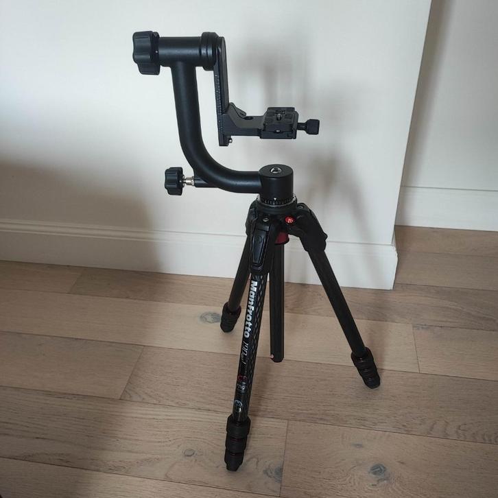 Statief Manfrotto 190go carbon, Audio, Tv en Foto, Fotografie | Statieven en Balhoofden, Zo goed als nieuw, Driepoot, Minder dan 150 cm