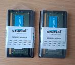 Crucial SODIMM 2x8GB 2400Mhz, Computers en Software, RAM geheugen, DDR4, Ophalen of Verzenden, Zo goed als nieuw, Laptop