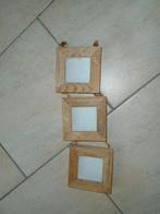 3 CADRES EN BOIS/CREATION ARTISANALE, Comme neuf, Bois, Moins de 50 cm, Moins de 50 cm