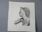 tekening zijaanzicht vrouw Neirynck 1972, Antiquités & Art, Envoi
