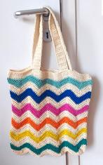 NEUF - Cabas multicolore crocheté, Enlèvement, Neuf, Autres couleurs, Shopper