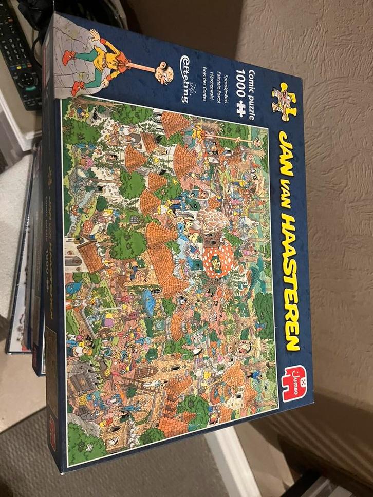 1000 stukjes sprookjesbos jan van haasteren, Hobby en Vrije tijd, Denksport en Puzzels, Ophalen of Verzenden