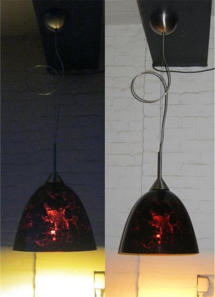 Italiaanse design hanglamp Linea Verdace (4 pcs), Huis en Inrichting, Lampen | Hanglampen, Nieuw, 75 cm of meer, Glas, Ophalen of Verzenden