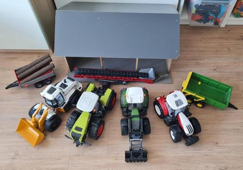 Collectie Bruder Tractors & Kids Globe Schuur, Kinderen en Baby's, Speelgoed |Speelgoedvoertuigen, Gebruikt, Ophalen