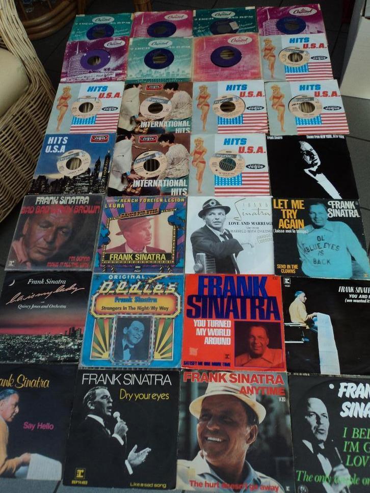 Frank Sinatra: lot van 51 singles voor 30 euro!, Cd's en Dvd's, Vinyl Singles, Gebruikt, Single, Jazz en Blues, 7 inch, Ophalen of Verzenden