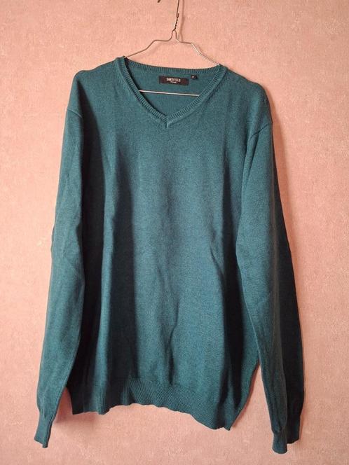 Groene V-hals Trui van Sandfield by Bel&Bo - Maat M, Kleding | Heren, Truien en Vesten, Zo goed als nieuw, Maat 48/50 (M), Groen