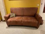 Bruine sofa in Nubuck leder, hele goede staat, Ophalen, Gebruikt, 150 tot 200 cm, Bruine nubuckiaanse vintage relaxatiaanse stijl