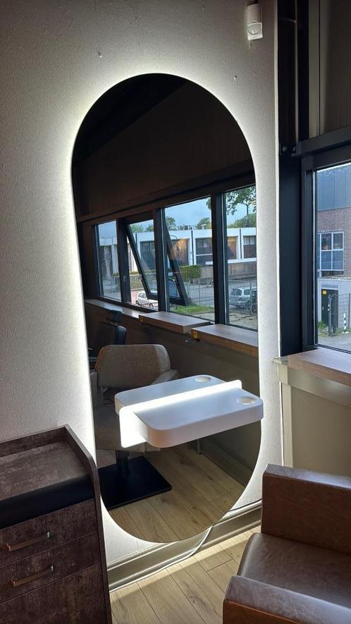 Kaptafel met led kappersspiegel knip kapsalon knipspiegel, Huis en Inrichting, Woonaccessoires | Overige, Nieuw, Ophalen of Verzenden