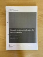 Afgedrukte cursus Handels- en economische recht Ondernemings, Boeken, Studieboeken en Cursussen, Ophalen of Verzenden, Nieuw, Hoger Onderwijs