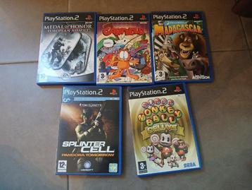 5 PS2 games beschikbaar voor biedingen