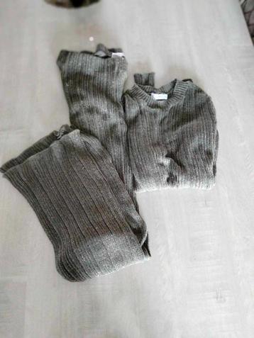 glitter co ord set / twinset khaki Mango maat L beschikbaar voor biedingen