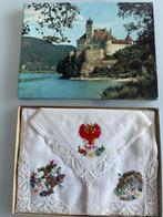 3 nouveaux mouchoirs Tyrol fabriqués à la main boîte, Enlèvement ou Envoi, Neuf