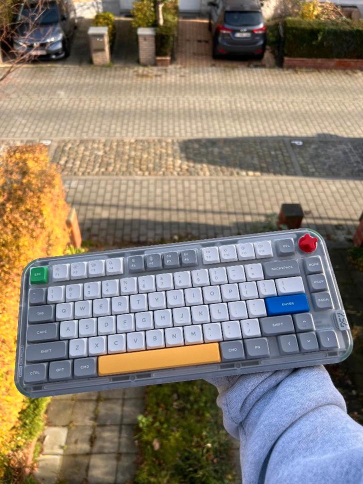 Nuphy Kick 75 Low - Silent Blush, Computers en Software, Toetsenborden, Nieuw, Qwerty, Draadloos, Ergonomisch, Ophalen of Verzenden