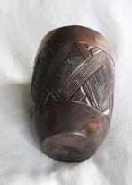 Afrika kunst Beker Congo Zaire tasse coupe en bois in hout, Enlèvement ou Envoi