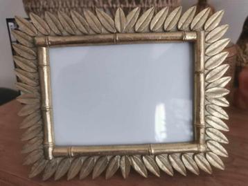 Fotokader goud, Huis en Inrichting, Woonaccessoires | Lijsten, Ophalen, Zo goed als nieuw, Minder dan 50 cm, Minder dan 50 cm
