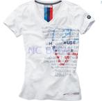 T-shirt dames Motorsport graphic wit maat M merchandise 8014, Kleding | Heren, T-shirts, Nieuw, Ophalen of Verzenden
