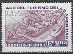 Chili 1972 - Yvert 393 - Jaar van het Toerisme (PF), Timbres & Monnaies, Timbres | Amérique, Envoi, Non oblitéré