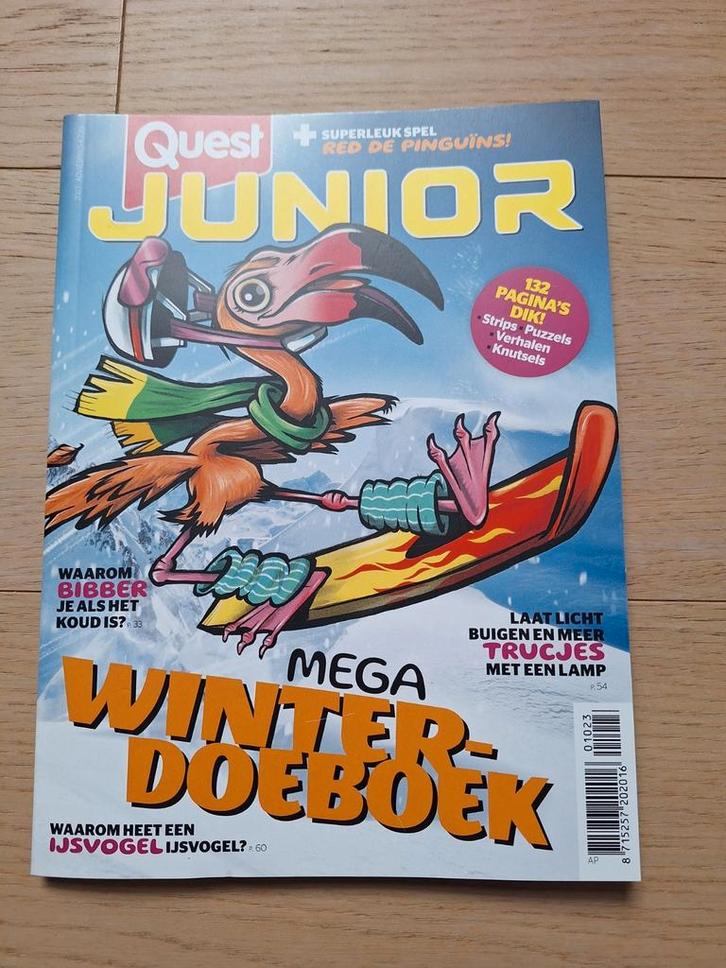 Quest junior Mega Winterboek in kleur! nieuw, Boeken, Tijdschriften en Kranten, Nieuw, Ophalen of Verzenden