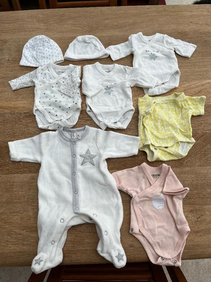 Pyjama et bodys Prématuré, Kinderen en Baby's, Babykleding | Prematuur, Zo goed als nieuw, Overige typen, Jongetje of Meisje, Ophalen of Verzenden