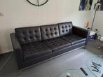 Barcelona Zwarte Bank, Huis en Inrichting, Ophalen, 150 tot 200 cm, Driepersoons, 75 tot 100 cm