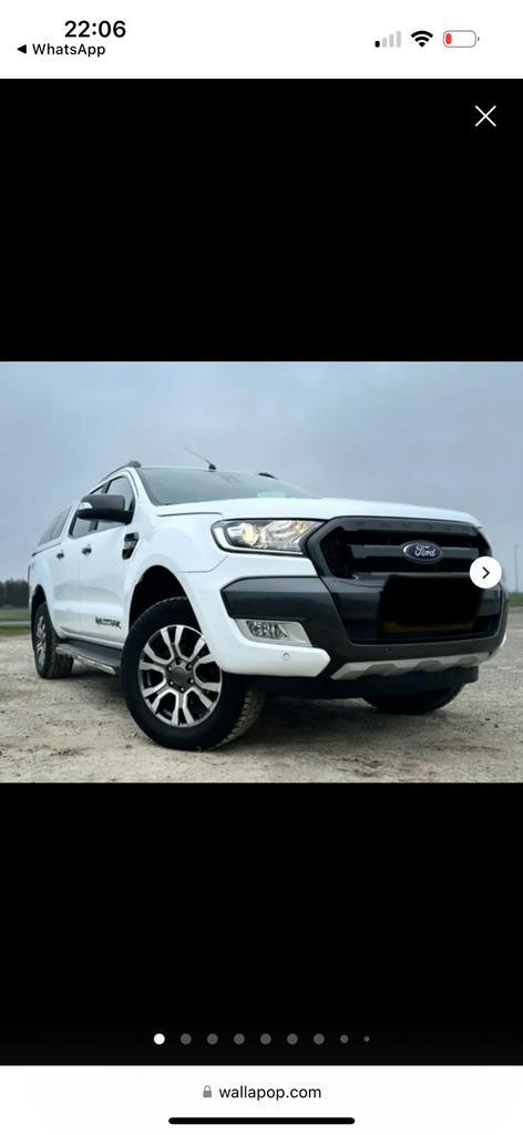 Ford ranger 3.2TDI automaat, Auto's, Ford, Particulier, Ranger, Diesel, Euro 6, SUV of Terreinwagen, 5 deurs, Automaat, Wit, Zwart