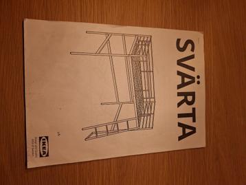 hoogslaper ikea svarta met matras beschikbaar voor biedingen