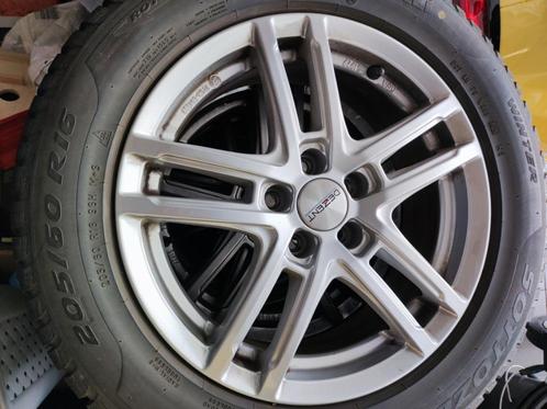 1 jaar oude winterbanden op alu velg, Auto-onderdelen, Banden en Velgen, Banden en Velgen, Winterbanden, 16 inch, 205 mm, Ophalen