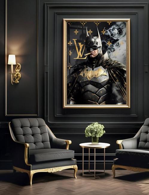 Uniek XXL Glasschilderij | Batman x Louis Vuitton - 6 sizes, Huis en Inrichting, Woonaccessoires | Schilderijen, Tekeningen en Foto's