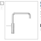 Quooker Nordic Square mixer chroom Kraan * Nieuw in doos*, Ophalen of Verzenden, Nieuw in verpakking