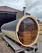 Barrel Sauna, Sport en Fitness, Sauna, Ophalen, Nieuw, Fins of Traditioneel, Complete sauna