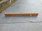 Vintage houten waterpas, Doe-het-zelf en Bouw, Meetapparatuur, Ophalen of Verzenden, Gebruikt