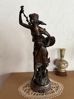 Bronzen beeldenset - Le Printemps" & "L’Été - Auguste Moreau, Ophalen