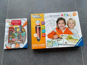 Lot Tiptoi : Coffret Mon premier atlas + Livre anglais  beschikbaar voor biedingen