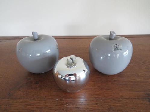 Decoratieve appels van 3 J-Line, Huis en Inrichting, Woonaccessoires | Overige, Gebruikt, Ophalen of Verzenden