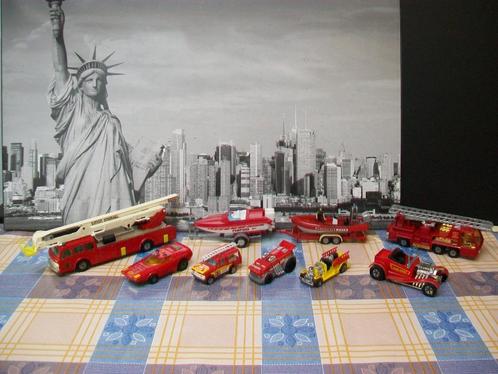 Brandweer - Matchbox - Majorette - Hot Wheels - Corgi  Retro, Hobby en Vrije tijd, Modelauto's | Overige schalen, Gebruikt, Overige typen