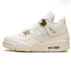 Air Jordan 4 Sail Metallic Gold, Enlèvement ou Envoi, Comme neuf, Blanc, Jordan