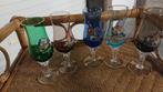 Vintage 5 rare verres colorés vues  République Saint Marin, Ophalen of Verzenden