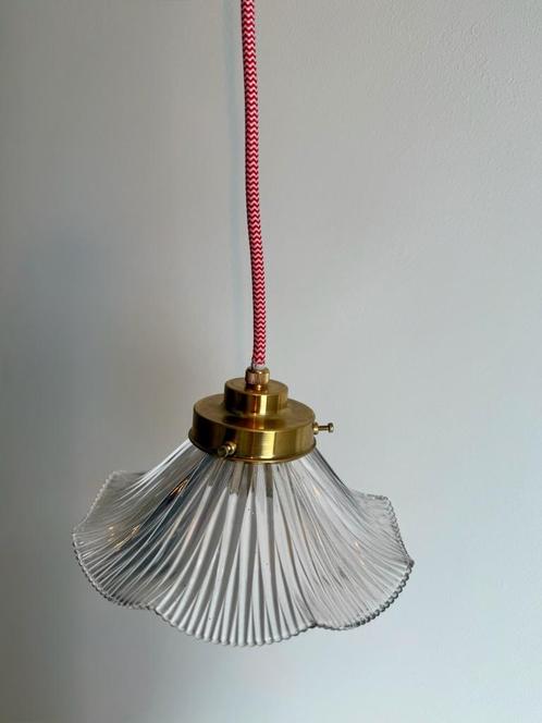 Vintage holophane hanglamp van de jaren 20-30, Antiek en Kunst, Antiek | Verlichting, Ophalen of Verzenden