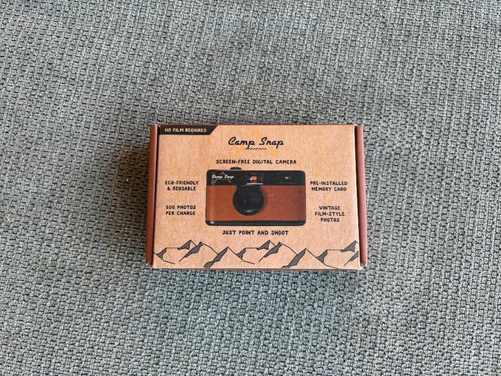 Campsnap v105 Retro Bruin, Audio, Tv en Foto, Fotocamera's Digitaal, Zo goed als nieuw, Compact, Overige Merken, Geen optische zoom