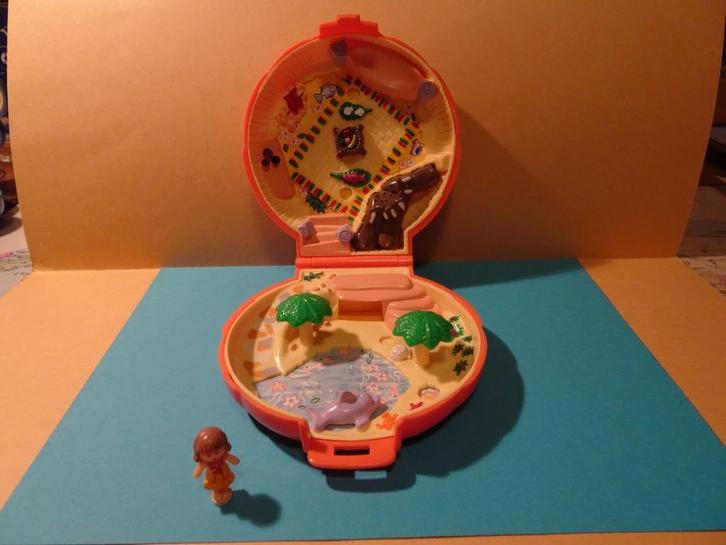 Polly Pocket - Tammy's Palm Island-set, Verzamelen, Poppetjes en Figuurtjes, Gebruikt, Ophalen of Verzenden