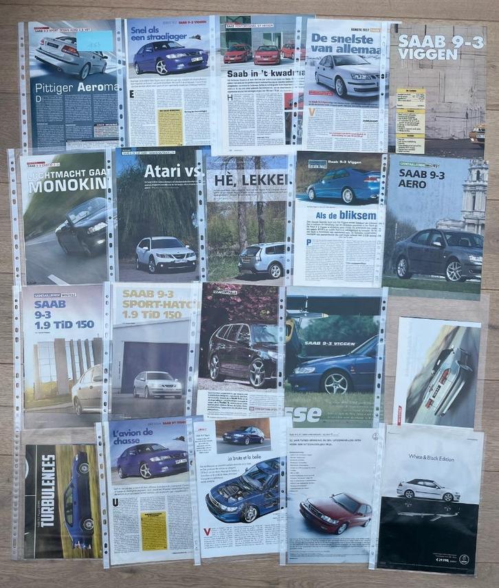 SAAB 9-3 ARTIKELS, Boeken, Auto's | Folders en Tijdschriften, Ophalen of Verzenden