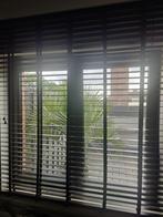 2x Zwarte houten lamellen H180xB160, Huis en Inrichting, Stoffering | Gordijnen en Lamellen, Ophalen, Gebruikt, Zwart, 150 tot 200 cm