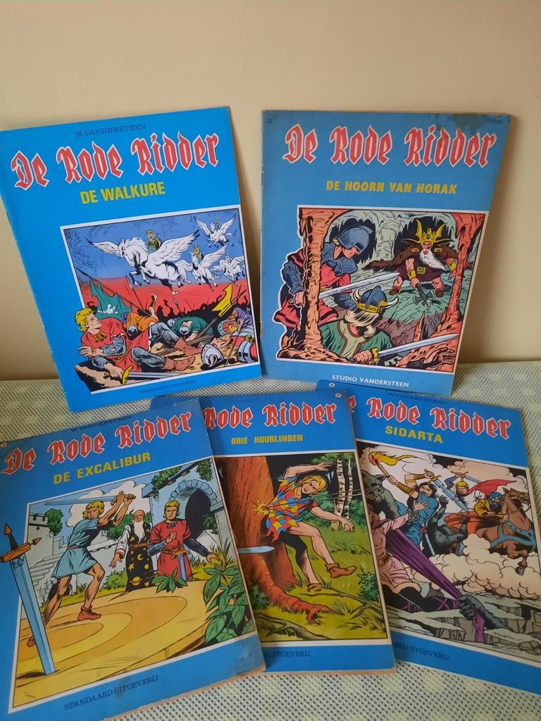 7 strips van De rode ridder, Ophalen