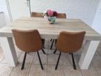 Tafel met 4stoelen, Huis en Inrichting, Stoelen, Ophalen, Zo goed als nieuw