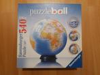 Wereldbol 3D puzzel ravensburger, Verzenden, 500 t/m 1500 stukjes, Zo goed als nieuw, Rubik's of 3D-puzzel